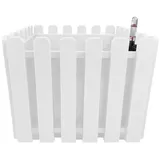 Hti-Living Blumentopf mit Wasserspeicher Nessa eckig weiß