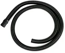 Saugschlauch Fimap 2,5 m lang, schwarz als Ersatz schwarzer flexibler Saugschlauch, 32 mm Anschluss