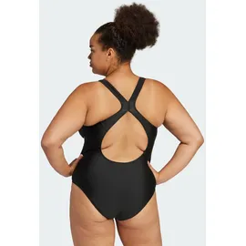 adidas 3-Streifen C-Back Badeanzug Plus Size Black / White 1X