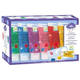 Djeco Fingerfarben Glitzer 6 St. 6 Farben