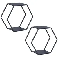 [en.casa] Tand Bücherregal 32 x 37 x 19 cm Schwarz