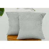 Amilian Dekokissen 40 x 40 cm Grau