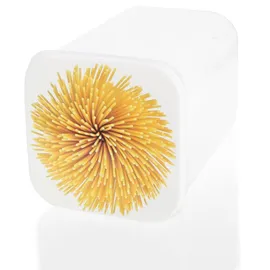 COM-FOUR Vorratsdosen Set transparent/weiß/gelb 4-teilig 1,3 l