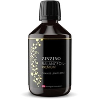 ZinZino BalanceOil+ Premium Fischöl mit Omega-3 2478 mg, Omega-9, Vitamin D3, Tocopherol, DHA, EPA mit Olivenöl, 300 ml