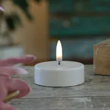 uYuni LED Maxi Teelicht Thea XL Uyuni Timer dimmbar D: 6,1cm H: 5cm weiß