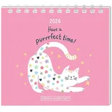 Grafik Werkstatt "Das Original" Mini-Kalender 2026 Have a purrrfect time!
