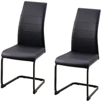 Hti-Living Schwingstuhl SallyP PU Schwarz