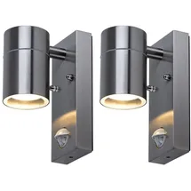 V-Tac 2er Set Haus Wand Strahler Bewegungsmelder Lampen im Set inklusive LED Leuchtmittel