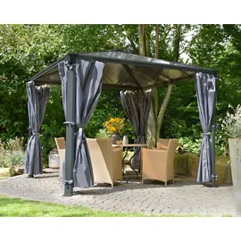 CANOPIA Vorhangset für Pavillon 3 - 4 m 2 Stück Grau