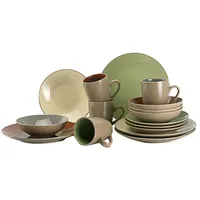 CreaTable Kombiservice 16-teilig URBAN JUNGLE, Taupe - Creme -