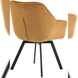 CLP Esszimmerstuhl Jordi Cord, orange