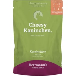 Herrmann's Seletion Adult 100 Gramm Katzennassfutter 20 x 100 Gramm Kaninchen mit Käse & Kokosflocken