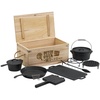 Dutch Oven Set in Holzkiste 10-tlg.