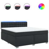 vidaXL Boxspringbett 180 x 200 cm Schwarz