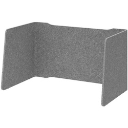 HAMMERBACHER Akustik-Einhausung, 3-seitig, faltbar, 114 x 65 x 65,5 cm grau, 114x65.5x65 cm