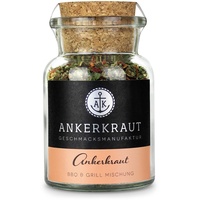 Ankerkraut BBQ und Grill Gewürzmischung, das Original Gewürz, mit Knoblauch und Oregano, Allrounder mit leicht scharfer Note, 70 g im Korkenglas