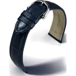 Eulit Kalbleder mit Krokoprägung Maurice Lacroix Louisiana-Kroko Imitation 18mm" E512930718502" - blau
