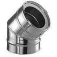 Schiedel Schornstein Bogen 45 Grad Edelstahl DW DN 180