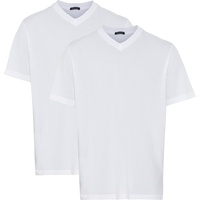 SCHIESSER V-Shirt »"Essentials"«, 2er-Pack, V-Ausschnitt, weiß,