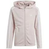 Adidas Essentials 3-Streifen Full-Zip Kapuzenjacke Sandy Pink / White 140