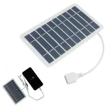 Tragbares Solarpanel 5V 2W mit USB-Anschluss, Wasserdicht und Robust, für Outdoor-Aktivitäten wie Camping und Wandern Outdoor Mini Solarladegerät, Solar-Ladegerät für Smartphones (1 Stück)