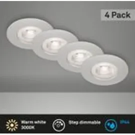 Briloner Brilo LED-Einbauleuchte Kulana Dimmbar 4 Stk. Chrom matt 4,9 W