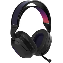 JLab Nightfall Gaming Headset Black Duale Wireless-Verbindungen über USB oder Bluetooth, Drehbares Mikrofon, bis zu 70 Std. Akkulaufzeit
