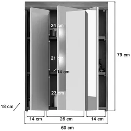 xonox.home Scout 725 60 cm rauchsilber