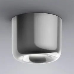 Deckenleuchte Serien Lighting, Cavity Ceiling S, dimmbar, Metallisch, für Wohnzimmer, Metall, Design - 8