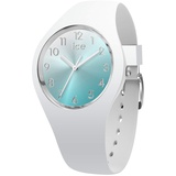 ICE-Watch - ICE sunset Turquoise - Weiße Damenuhr mit Silikonarmband - 015745 (Small)
