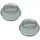 rastky Anhänger-Radnaben-Fettkappe, Schützend, Verzinkt, 48 Mm, 2 Stück, für Alko-Anhängerachse