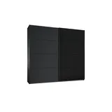 Sconto Schwebetürenschrank Quadra ¦ schwarz ¦ Maße (cm): B: 226 H: 210 T: 62