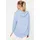 Zwillingsherz Hoodie ""Moin"", Damen, Gr. S/M, blau (jeansblau), Sweatware, Obermaterial: 70% Baumwolle, 30% Polyacryl, unifarben, comfort fit hüftlang, hoch geschlossener Ausschnitt, Sweatshirts Hoodie, Kapuze, Kordelzug, Langarm, maritimer Schriftzug