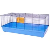 PETGARD Kleintierkäfig Hasen- & Meerschwein Nagerkäfig SAMMY 118,5x58,9x46cm Dunkelbl-Hellbl, Nagerkäfig SAMMY 118,5 x 58,9 x 46 cm blau|bunt