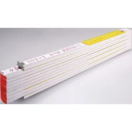 Stabila Gliedermaßstab Type 717 Weiß/Gelb 2 m