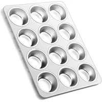 Luxuskollektion Edelstahl für 12 Muffins Muffinblech