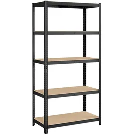 Songmics Lagerregal 50 cm x 100 cm x 200 cm Schwarz