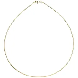 Halsreif OSTSEE-SCHMUCK "Ostsee-Schmuck Halsreif Omega 1,4 mm Halsreif Omega 1,4 mm" Gr. 42, gold (goldfarben), Halsketten, Damen, 42cm, Silber 925 (Sterlingsilber), L: 42cm