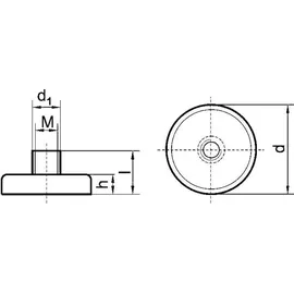 Beloh Flachgreifer-Magnet m.Gew. 10 x 11,5mm Beloh