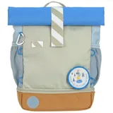 Lässig Kinderrucksack - Mini Rolltop Backpack Sunny Explorer, Grün Blau