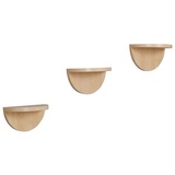 HTI-Line Wandregal Wandregal Altona 943 3er-Set, Set 3-tlg., Wandkonsole halbrund beige