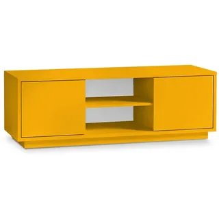 Aileenstore TV-Lowboard Fernsehertisch HiFi Kommode Sideboard Blickfangmöbel Orange