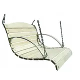 QLS Hollywoodschaukel Sitzbank für Gartenschaukel Schaukelbank 90 cm aus Holz Holzschaukel