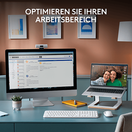 Logitech Signature Slim K950 für Windows, Mac, Chrome, Tastatur, Sonstiges, kabellos, White