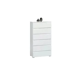 Möbel Kraft Schubladenkommode 65 x 119 x 40 cm Weiß
