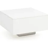FineBuy Couchtisch Weiß 60 x 60 cm Wohnzimmertisch Beistelltisch Quadratisch