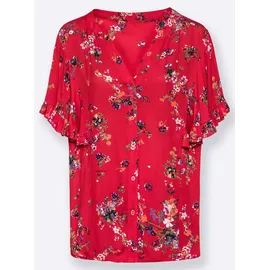 Inspirationen Druckbluse Erdbeere 44
