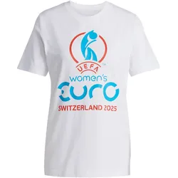 adidas Women Euro 25 Official Emblem T-Shirt Herren JJ4378 - white XXL