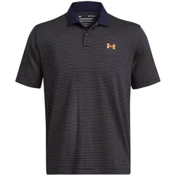 UNDER ARMOUR Performance 3.0 Stripe Poloshirt Herren 413 - midnight navy/nova orange/nova orange M