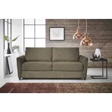 Bali Schlafsofa BALI "Dallas, Dauerschläfer", braun (hellbraun), B:195cm H:93cm T:103cm, Sofas, Schlafsofa, in 140er und 160er Breite, inkl. Ergoflex-Unterfederung